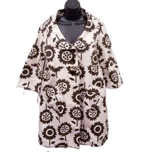 Beebop & Wally Hazel Retro Coat Brown Size Medium